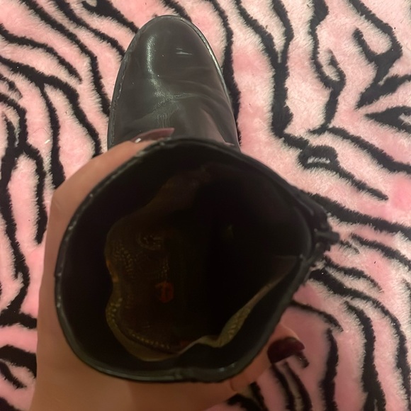 Ankle Boots Size 7 Women's Etienne Aigner Black Leather Buckle Booties - Picture 5 of 5